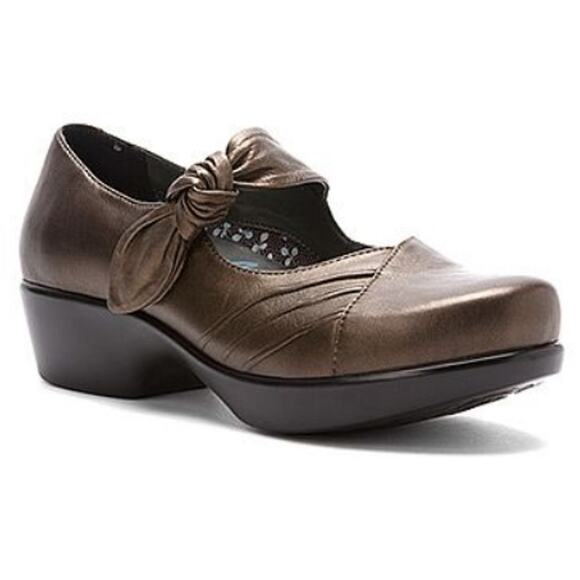 Dansko Ainsley Platform Mary Jane Comfort Clogs Leather Dark Brown Women’s sz 9 - Picture 13 of 13